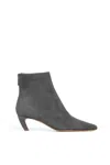 Gabriela Hearst Clayton Ankle Boot In Dark Grey Suede In Dark Grey
