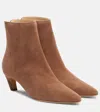 Gabriela Hearst Clayton Suede Ankle Boots In Multi