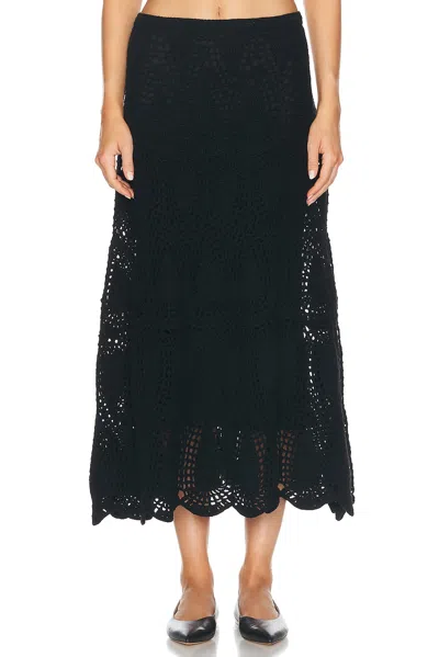 Gabriela Hearst Cleo Skirt In Black