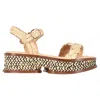 Gabriela Hearst Michael Sandalen Aus Raffiabast In Beige