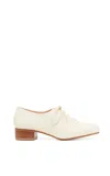 Gabriela Hearst Clio Oxford Heel In Ivory Nappa Leather In Ivory