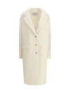 Gabriela Hearst Cable-knit Charles Coat In White