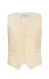 Gabriela Hearst Coleridge Vest In Ivory Virgin Wool In Neutral