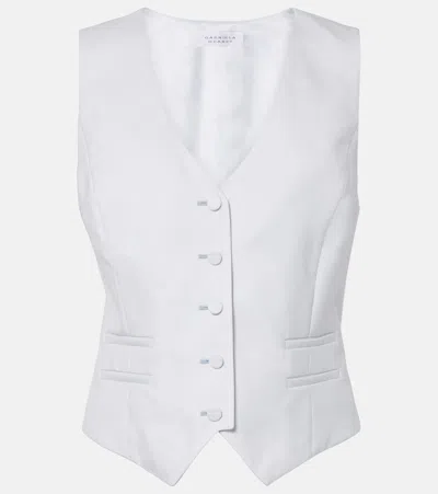 Gabriela Hearst Coleridge Wool And Silk Vest In White