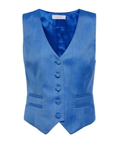 Gabriela Hearst Coleridge Wool, Silk, And Linen Vest In Black