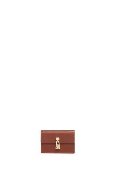 Gabriela Hearst Concerta Card Wallet In Cognac Leather