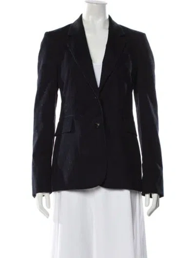 Pre-owned Gabriela Hearst Corduroy Blazer In Blue