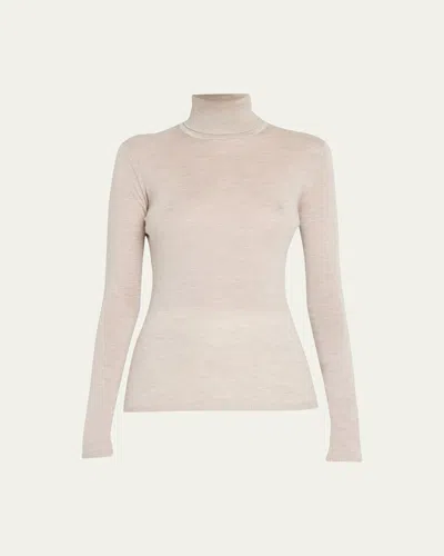 Gabriela Hearst High-neck Long-sleeved Knitted Sweater In Neutral