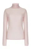 Gabriela Hearst Costa Knit Turtleneck In Blush Cashmere Silk In Blush