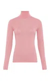 Gabriela Hearst Costa Knit Turtleneck In Rosa Cashmere Silk In Rosa