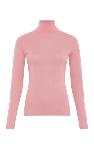 Gabriela Hearst Costa Knit Turtleneck In Rosa Cashmere Silk