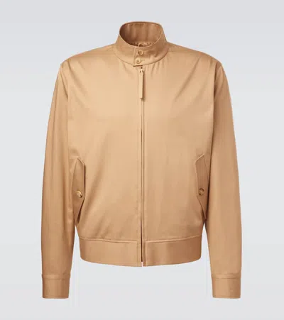 Gabriela Hearst Cotton Blouson Jacket In Brown