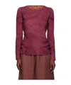 Gabriela Hearst Crew Neck Long Sleeve Sweater In Multi
