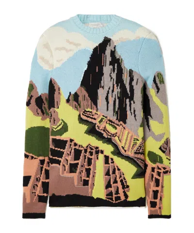 Gabriela Hearst Crew Neck Long-sleeved Knitwear In Multi