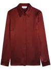 Gabriela Hearst Crus Silk Shirt In Red