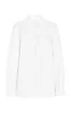 Gabriela Hearst Cruz Shirt In Ivory Lightweight Cashmere In White