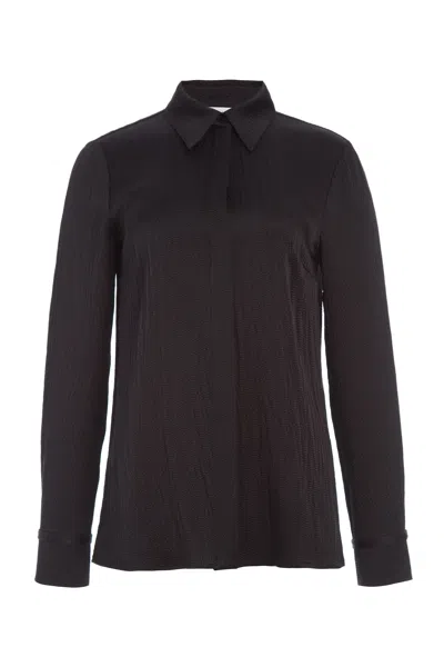 Gabriela Hearst Cruz Shirt In Silk In Black