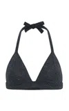 Gabriela Hearst Cura Cashmere-silk Bra Top In Navy