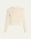 Gabriela Hearst Daina Cropped Cashmere Turtleneck Sweater