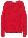 Gabriela Hearst Lawrence Knit Sweater In Antelope Orange Welfat Cashmere In Red