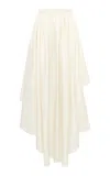 Gabriela Hearst Dea Wool-silk Maxi Skirt In Ivory
