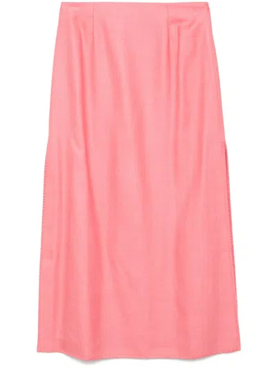 Gabriela Hearst Defina Skirt In Pink