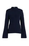 Gabriela Hearst Delwyn Silk Top In Navy