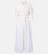 Gabriela Hearst Delyth Cotton And Linen Maxi Dress In White