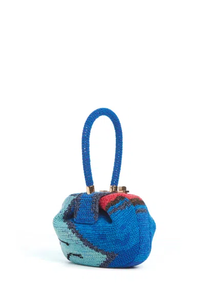 Gabriela Hearst Demi Bag In Air Multi Crochet Cashmere In Red