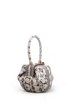 Gabriela Hearst Demi Bag In Black & Ivory Snakeskin In Black/ivory
