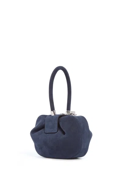 Gabriela Hearst Demi Bag In Electric Blue Suede Corduroy