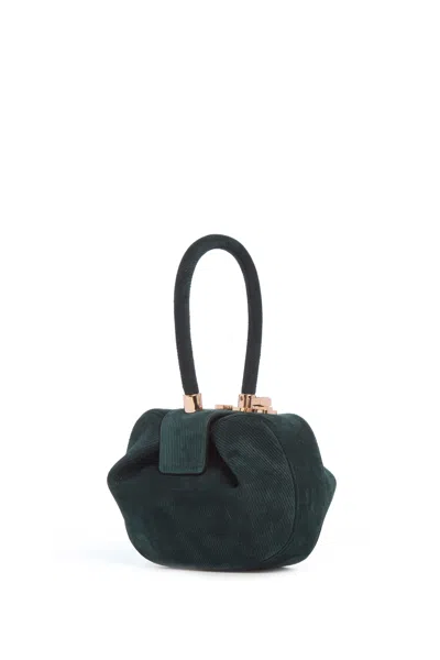 Gabriela Hearst Demi Bag In English Green Suede Corduroy
