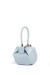 Gabriela Hearst Demi Bag In Light Blue Snakeskin In Light Blue