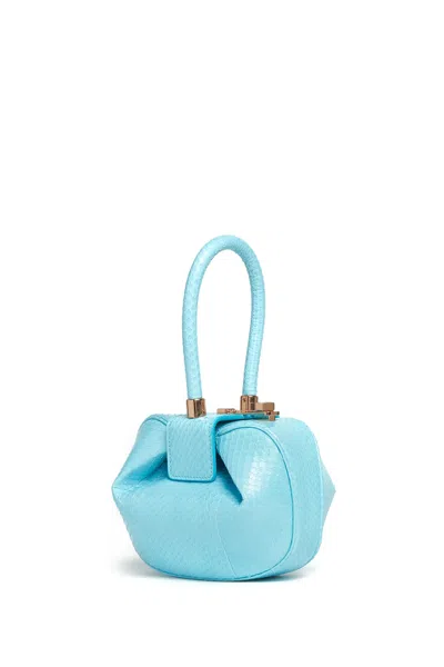 Gabriela Hearst Demi Bag In Pale Blue Snakeskin