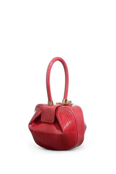 Gabriela Hearst Demi Bag In Red Snakeskin