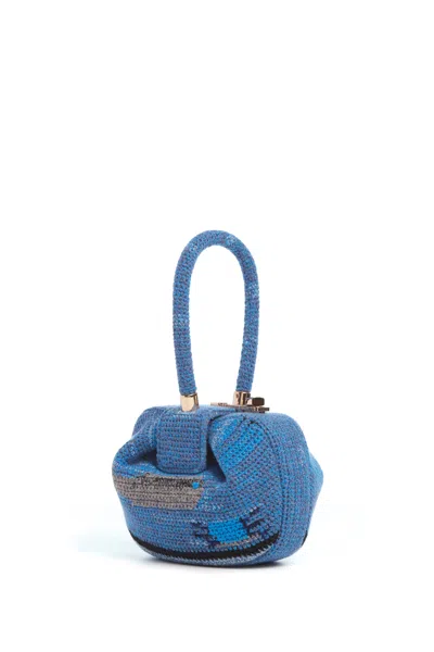 Gabriela Hearst Demi Bag In Water Multi Crochet Cashmere In Purple