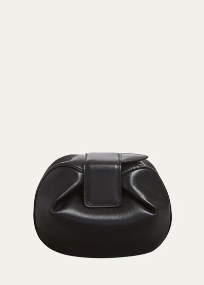 Gabriela Hearst Demi Lamb Leather Clutch Bag In Blk Black