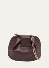 Gabriela Hearst Demi Lamb Leather Clutch Bag In Bordeaux