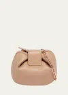 Gabriela Hearst Demi Lamb Leather Clutch Bag In Nude