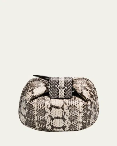 Gabriela Hearst Demi Soft Snakeskin Clutch Bag