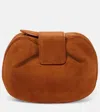 Gabriela Hearst Demi Suede Clutch In Brown
