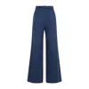 Gabriela Hearst Womens Denim Norman Wide-leg High-rise Cotton And Linen Trousers