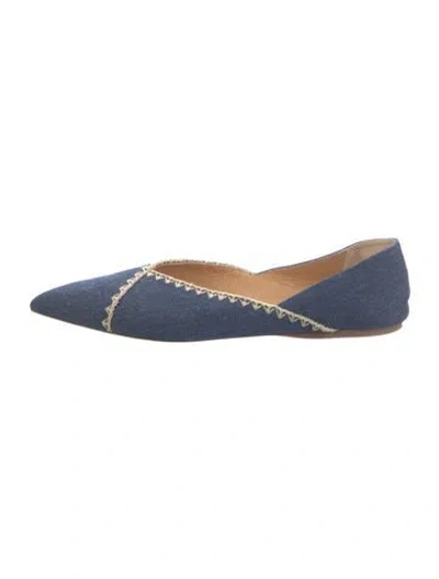 Pre-owned Gabriela Hearst Denim Flats In Blue
