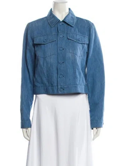 Pre-owned Gabriela Hearst Denim Jacket W/ Tags In Blue