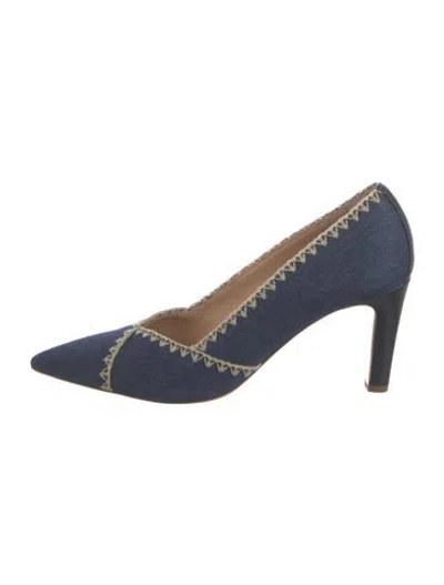 Pre-owned Gabriela Hearst Denim Pumps In Blue