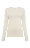 Gabriela Hearst Deva Knit Sweater In Ivory Cashmere In Ivory