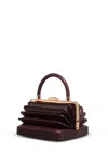 Gabriela Hearst Diana Bag In Bordeaux Snakeskin In Bordeaux