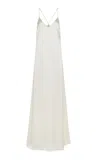 Gabriela Hearst Dinah Silk Midi Slip Dress In Ivory