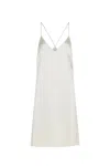 Gabriela Hearst Dinah Slip Midi Dress In Ivory Silk Satin In Ivory