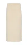 Gabriela Hearst Dorcas Knit Midi Skirt In Ivory Cashmere